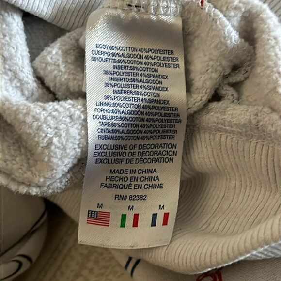 Champion Boys Multicolor Logo White Hooded Sweatshirt - Picture 8 of 9